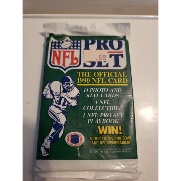 1990 Pro Set Football Series 1 Un-opened Factory Sealed Pack - Irvin #79 - Picture 1 of 4